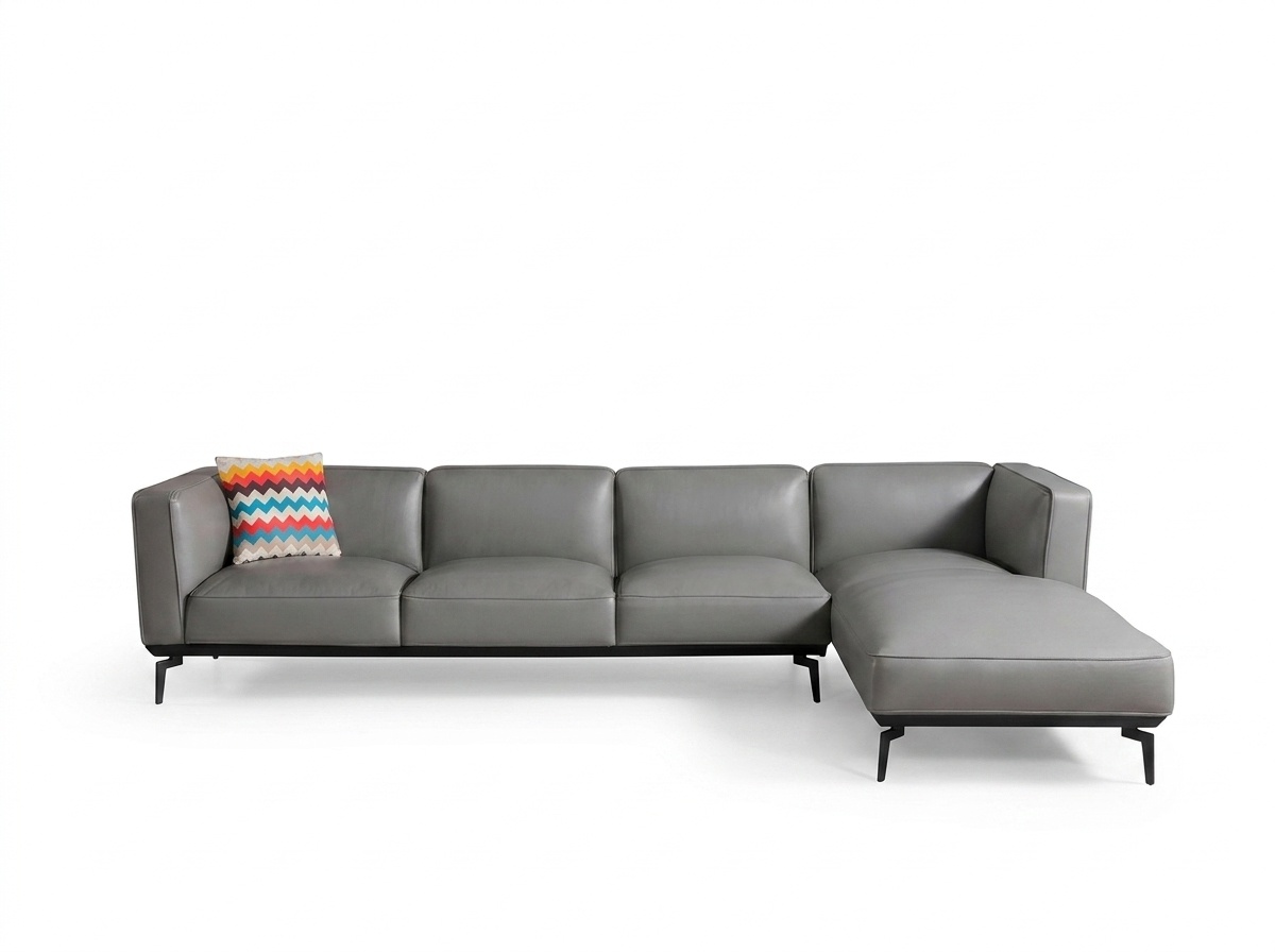 Neu Leder Couch Wohnlandschaft Eck Garnitur Design Modern Sofa L-Form