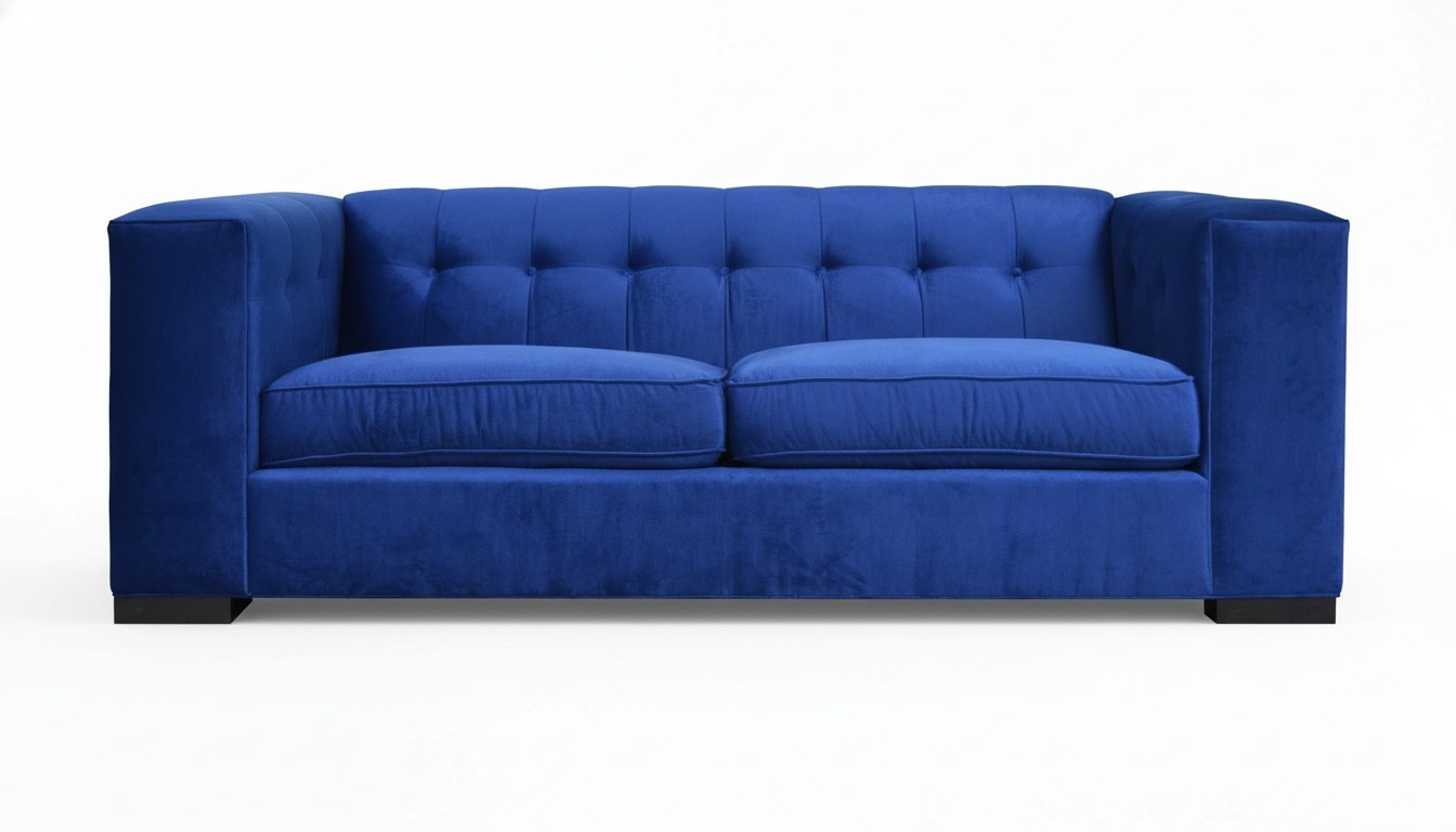 Neu Luxus 2 Sitzer Couch Polster Sofa Textil Stoff Couchen Garnitur Chesterfield