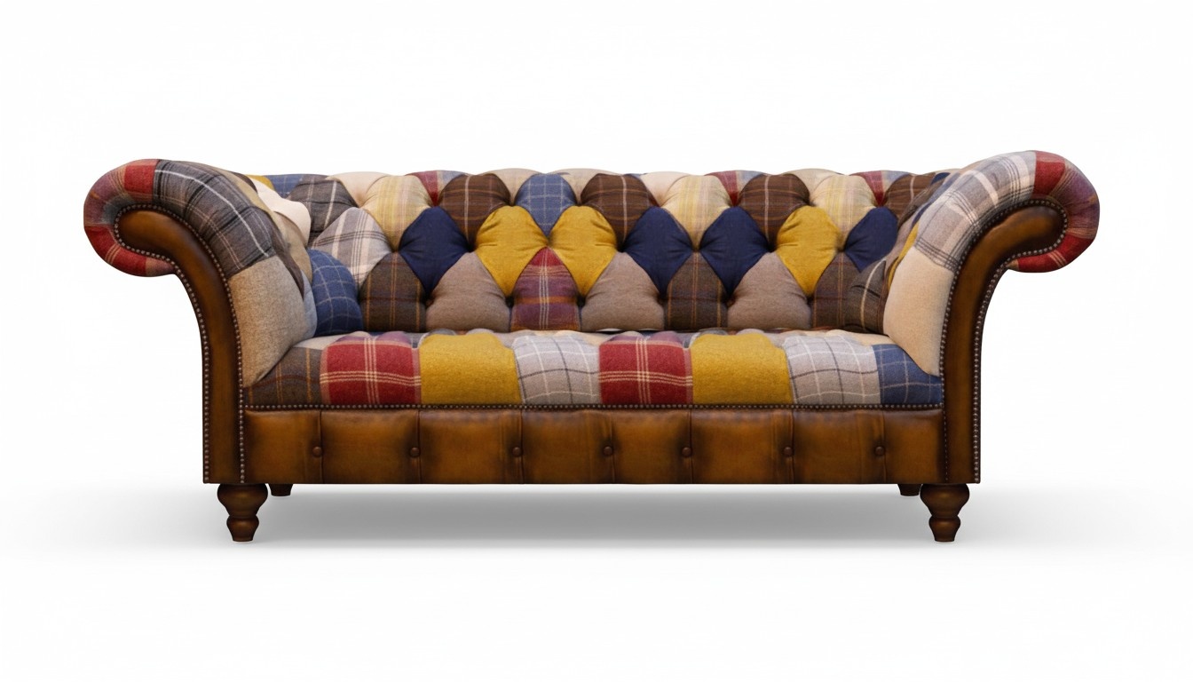 Neu Mehrfarbig Sofa Zweisitzer Couch Designer Sofas Polster Möbel Chesterfield