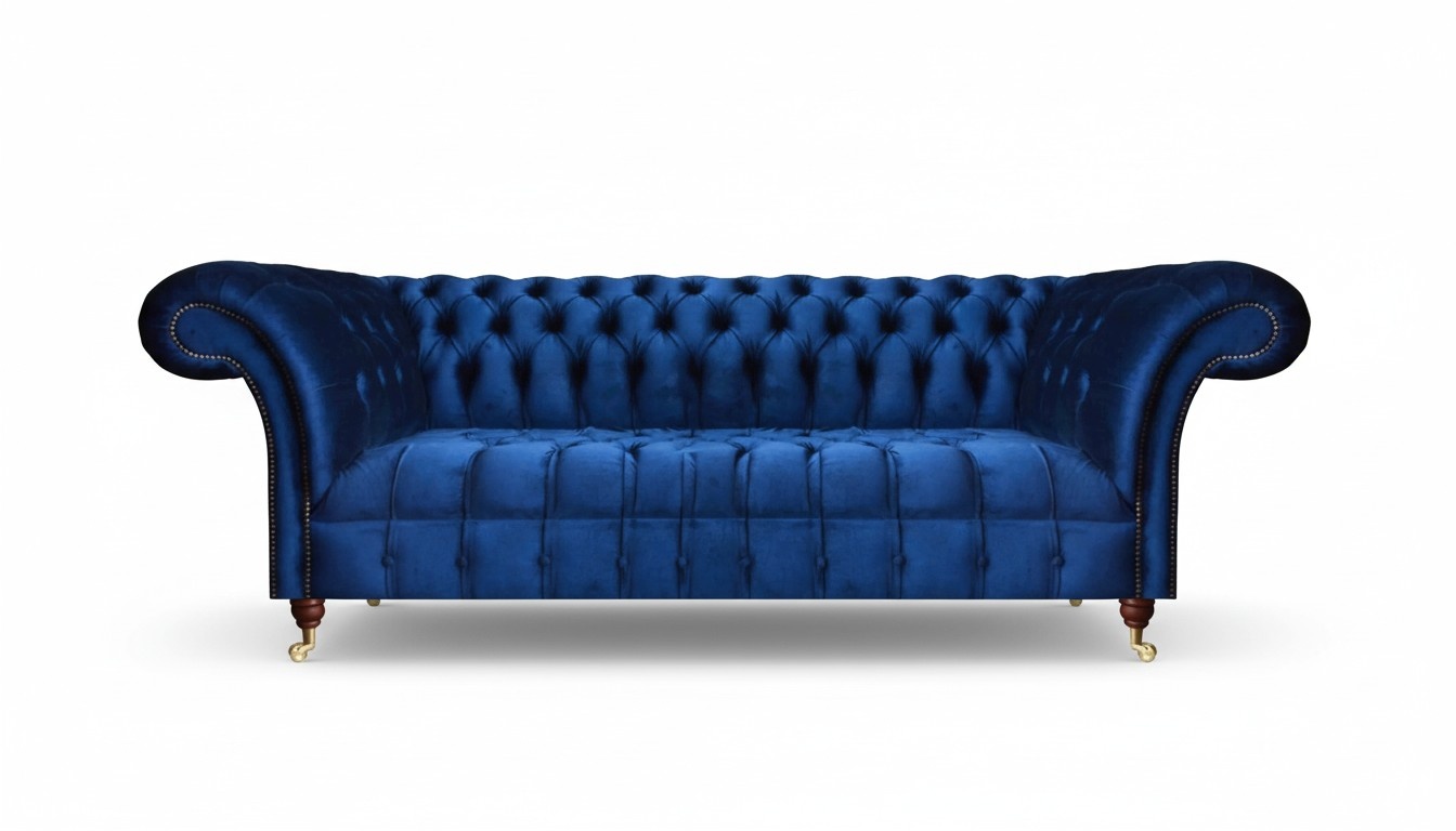 Neu Modern Zweisitzer Sofa Couch Wohnzimmer Chesterfield Polstermöbel