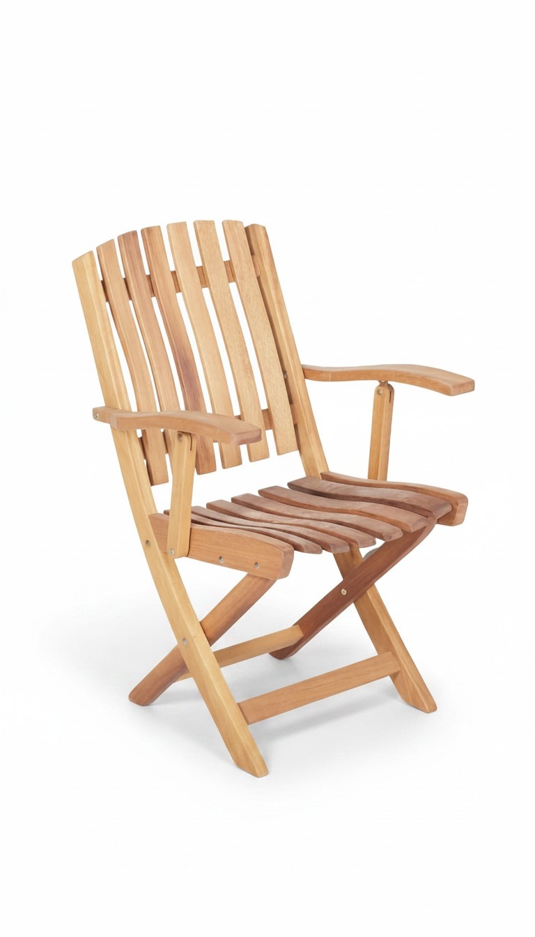 Outdoor Sessel Stuhl Möbel Garten Sessel Relax Balkon Stühle Naturholzstuhl