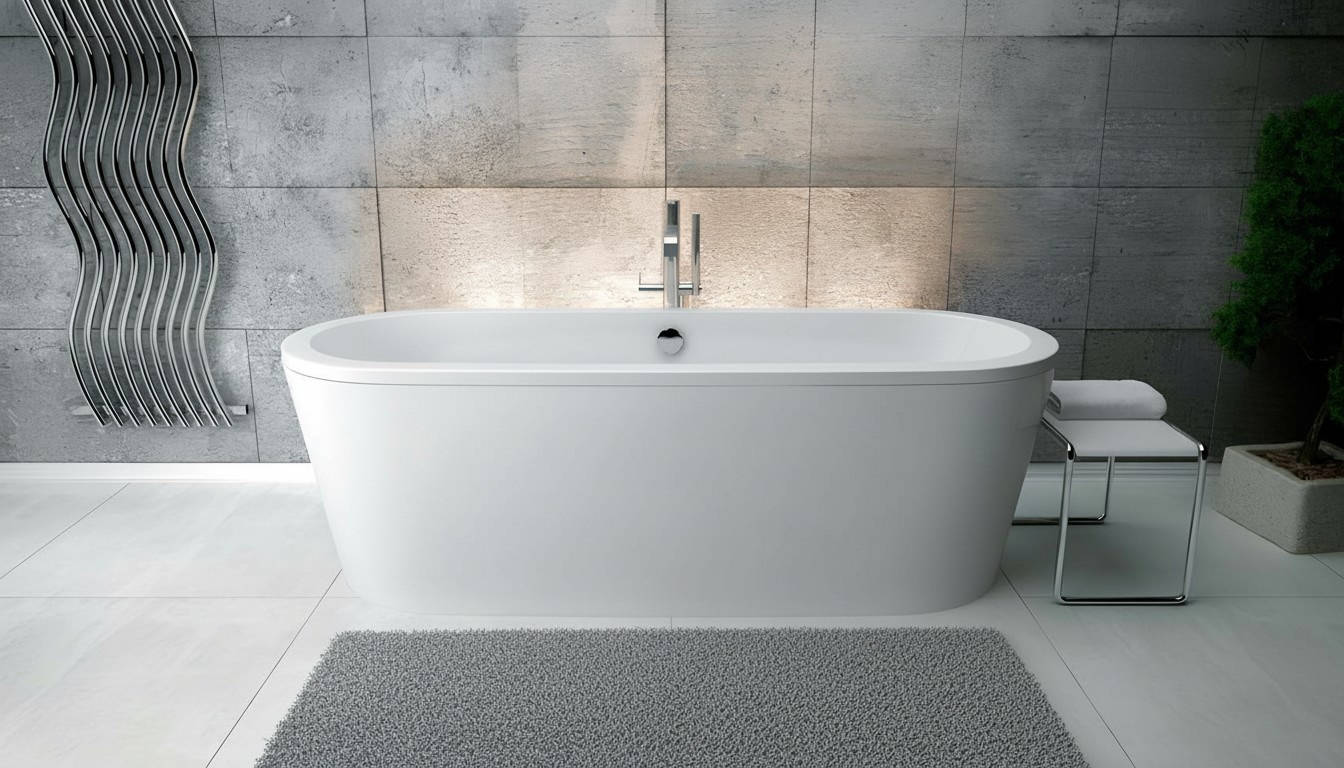 Ovale Wanne Acryl Exclusive Wannen Freistehende Design Neu Badezimmer