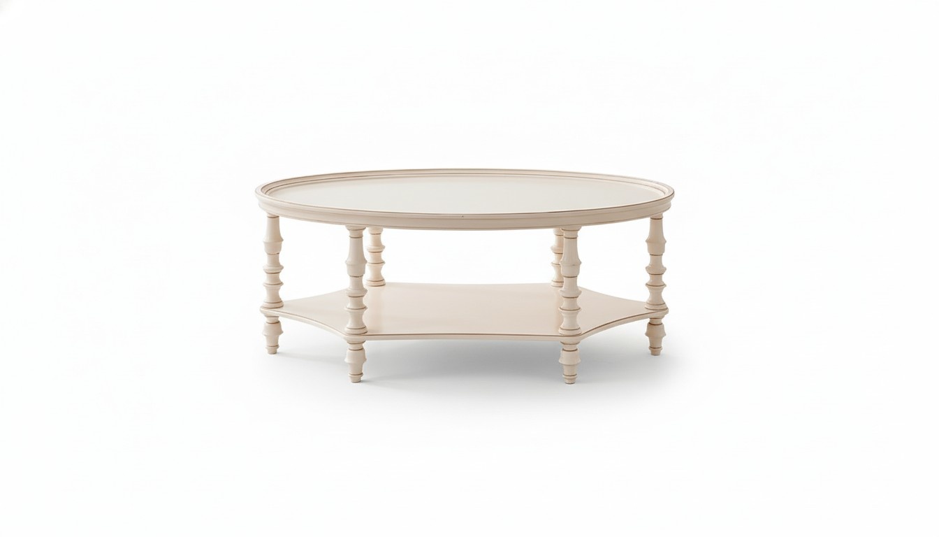 Ovaler Couchtisch Wohnzimmer Design Luxus Beistelltisch Holz Tisch
