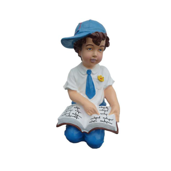 Deko Figur Statue Skulptur 47 cm Figuren Statuen Skulpturen Junge Garten