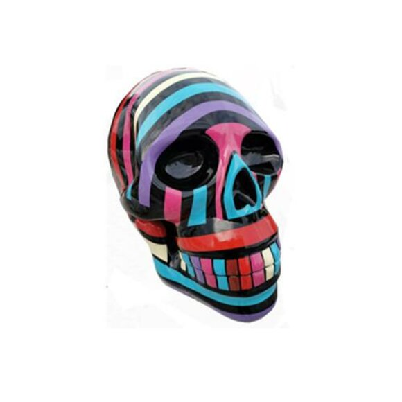Abstrakter Schädel Scull Totenkopf Figur Statue 66cm XXL Figuren