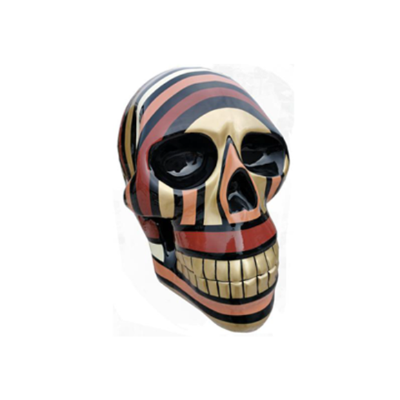 Abstrakter XXL Schädel Scull Totenkopf Figur Statue 66cm Figuren Skulptur