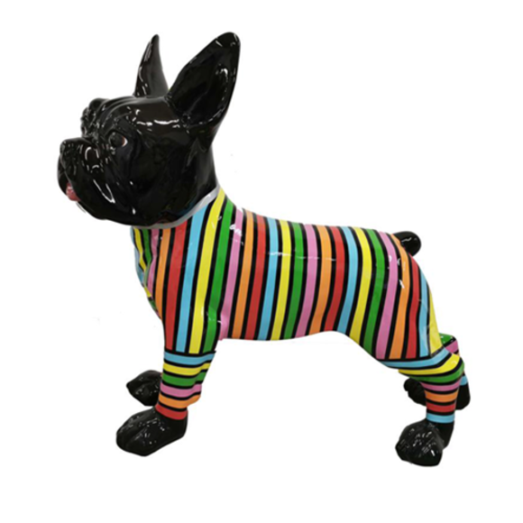 Moderne Skulptur Hund Figur Kunststoff Statuen Deko Statue 190cm