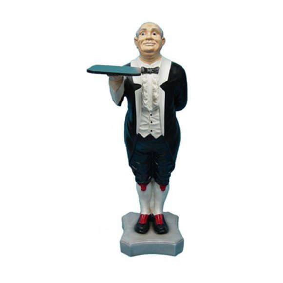 Butler Figur Statue Figuren Statuen Skulptur Restaurant Hotel 110cm Ablage