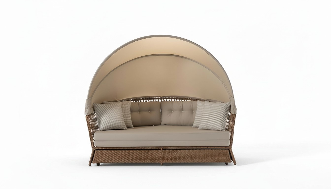 Pergola Sofa Sonnenliege Couch Sonnendach Gazebo Outdoor-Daybed Garten Couchen