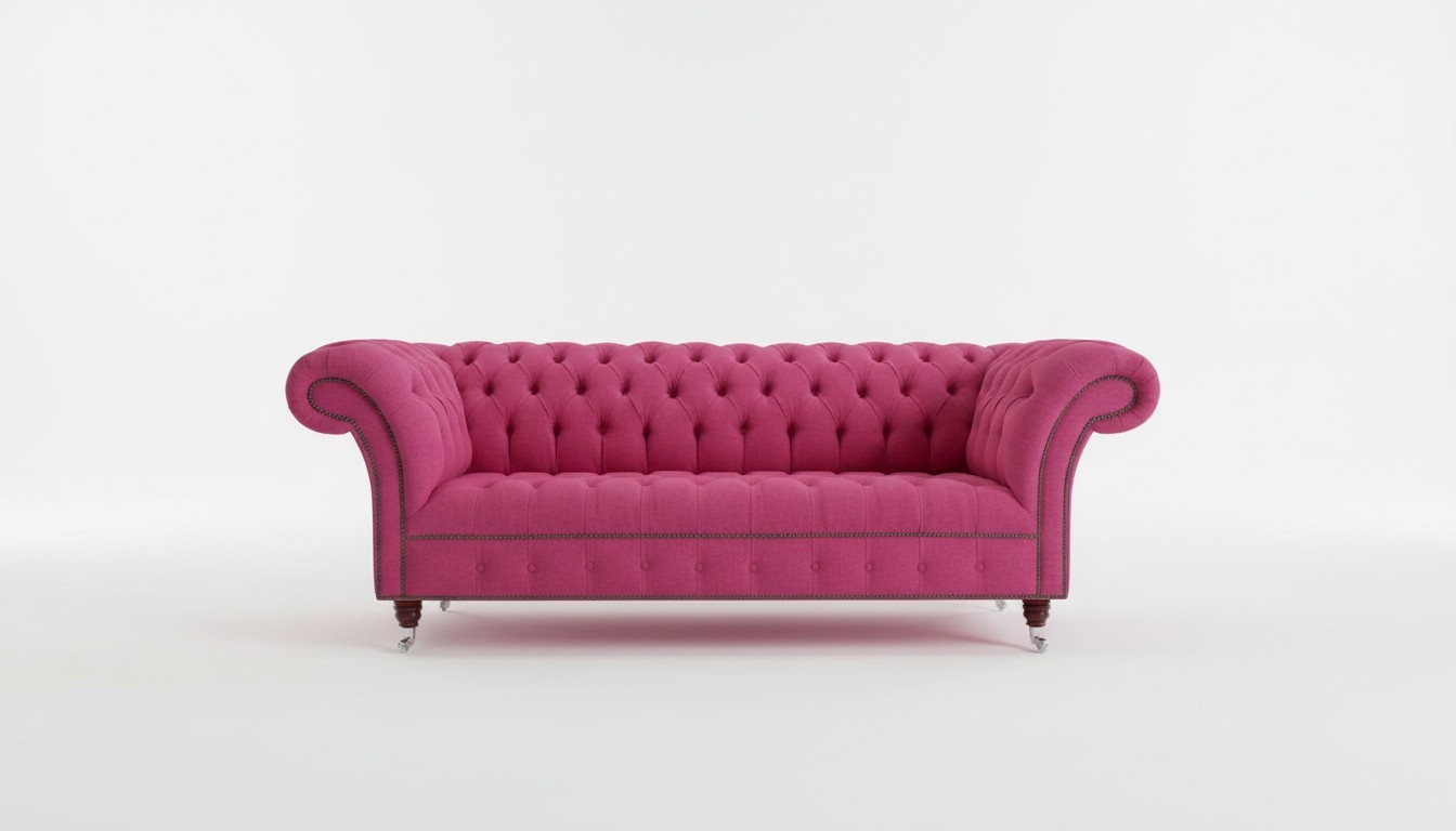 Pinke Designer Sofa Couch Polster XXL 3 Sitzer Big Sofas Couchen Leder Textil
