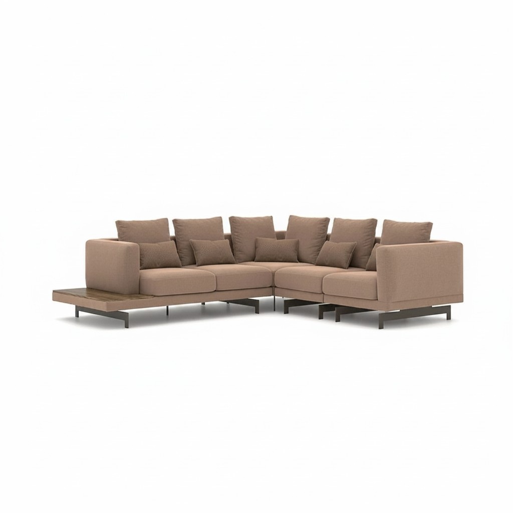 Polstermöbel Ecksofa L-Form Sofa Couch Polster Textil Luxus Einrichtung