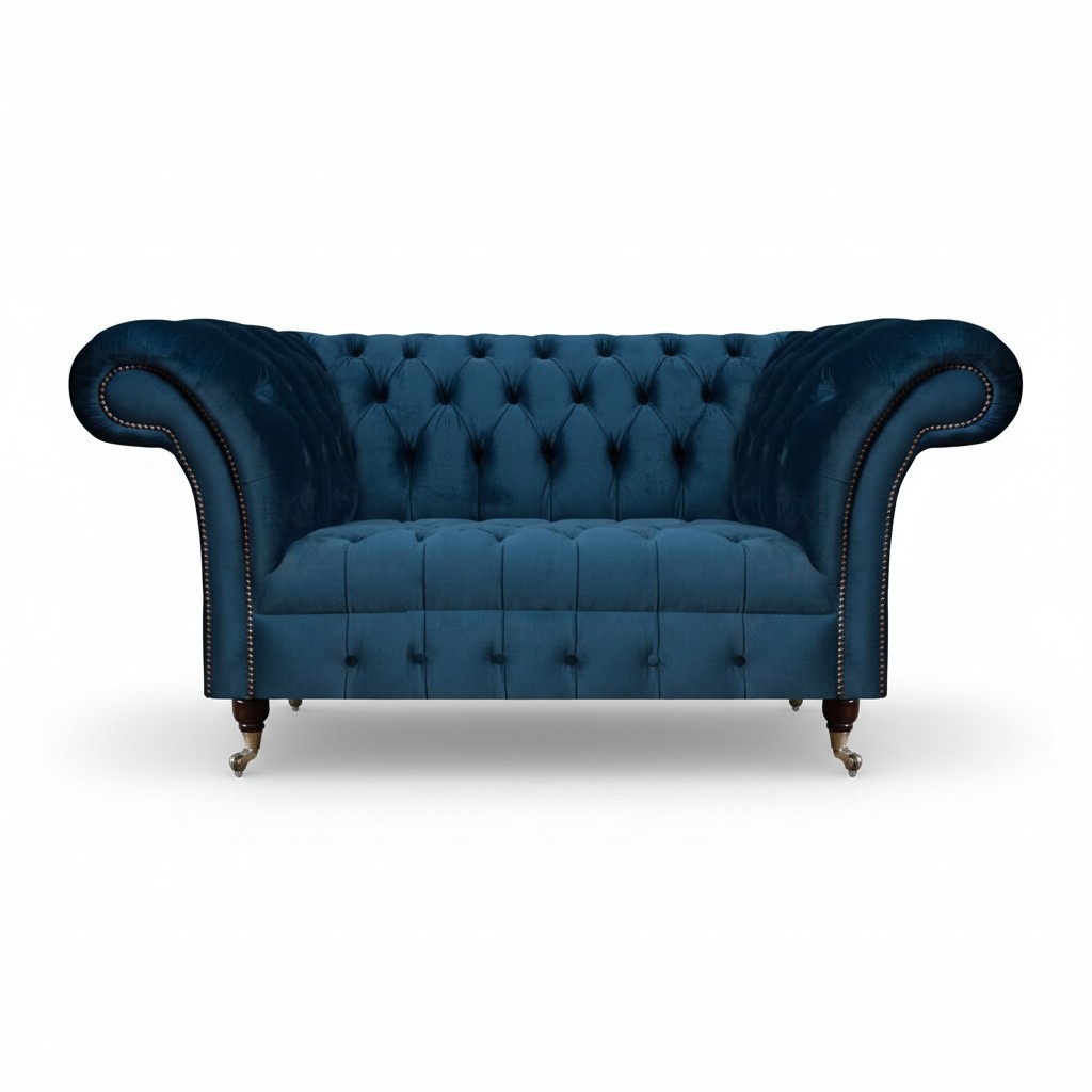 Polstersofa Wohnzimmer Chesterfield Sitzmöbel Sofa Couch Zweisitzer Neu