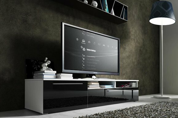 rtv Lowboard sideboard Fernseh Wand Hochglanz Unterschrank TV Led