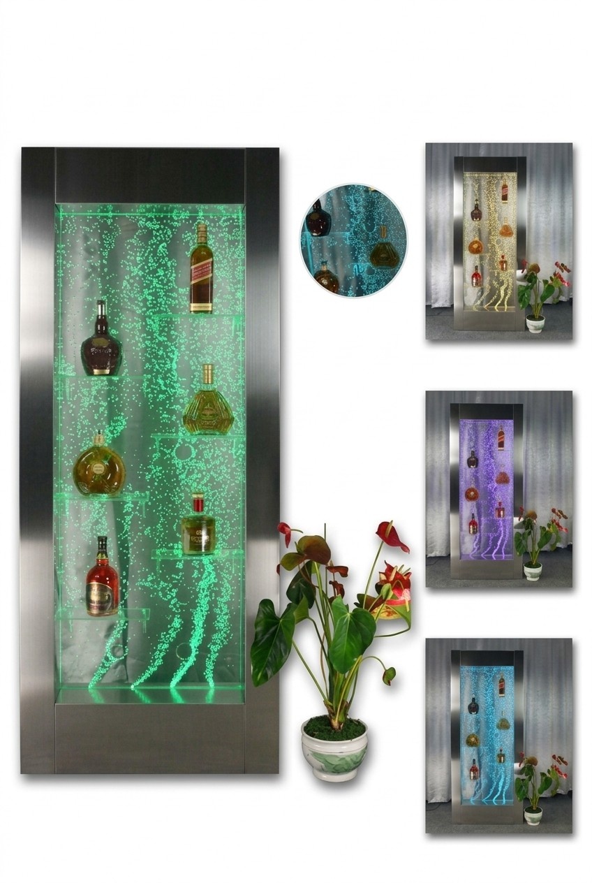 Regale Designer Beleuchtet Led Wasser Wand Bar Regal Säule