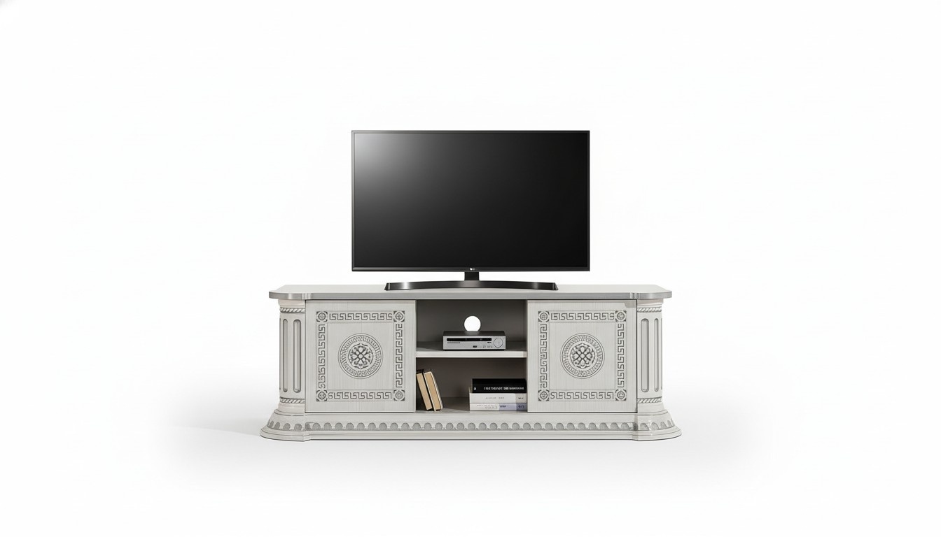 rtv Design Sideboard Fernseh Low Kommode tv Luxus Schrank Holz Weiß Möbel Neu