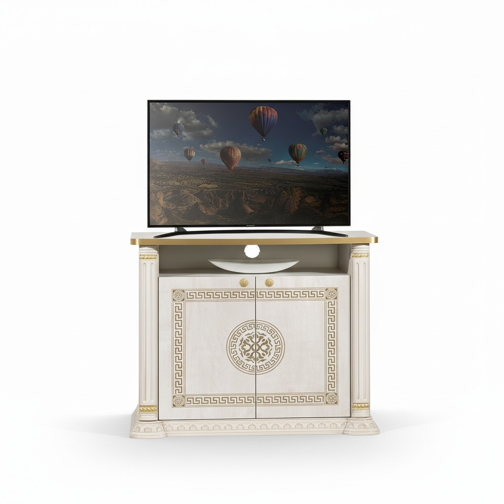 rtv Design tv Sideboard Fernseh Kommode Kommoden Luxus Schrank Holz Gold Beige
