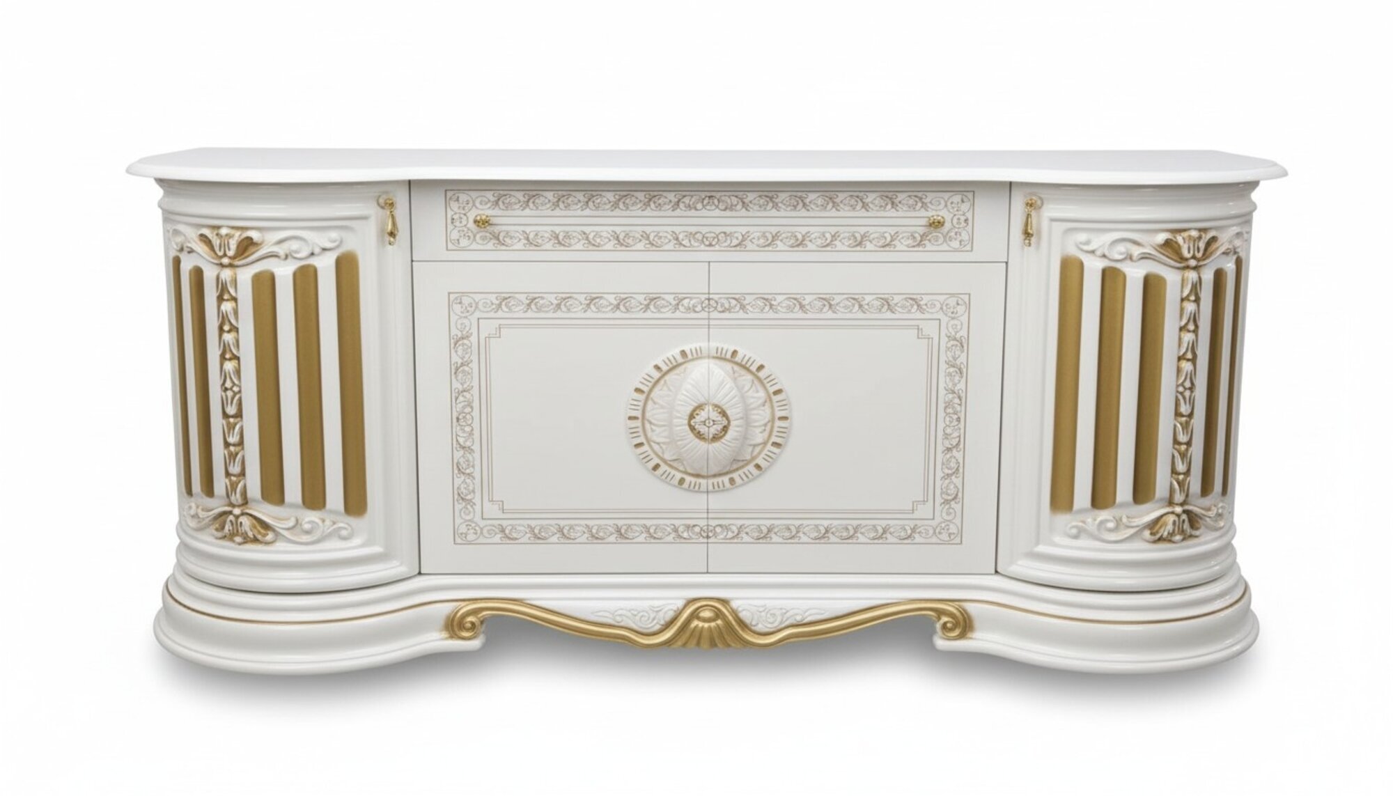 RTV TV- Schrank Tisch Wohnzimmer Kommode Lowboard Dekor Sideboard Holz