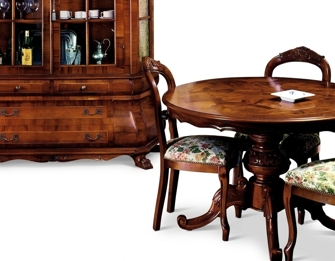 Rund Esstisch Esszimmer Tisch Ausziehbarer Luxus Tische Holz Italienische Möbel