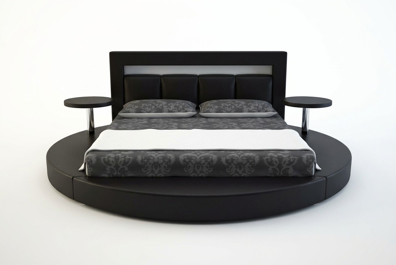 Rundes Bett Design Betten Polsterbett Rundbett Polster Round xxl
