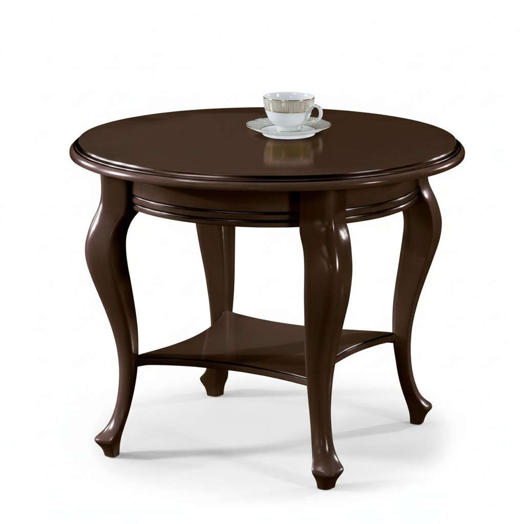 Rundtisch Tisch Couchtisch Tische Echtholz Massivholz Beistelltisch Serviertisch