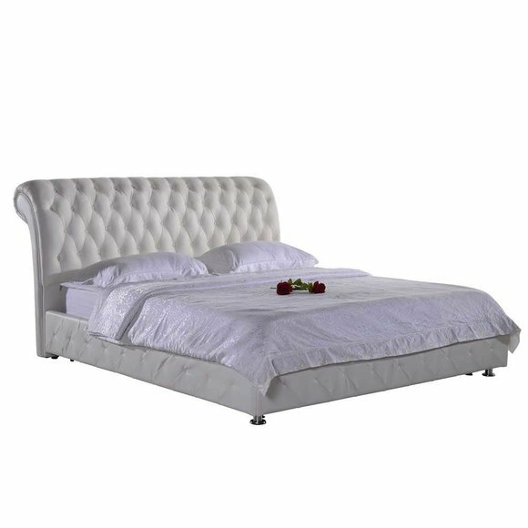 Chesterfield Designer Ehe Italienisches Bett Doppel Betten Leder Textil