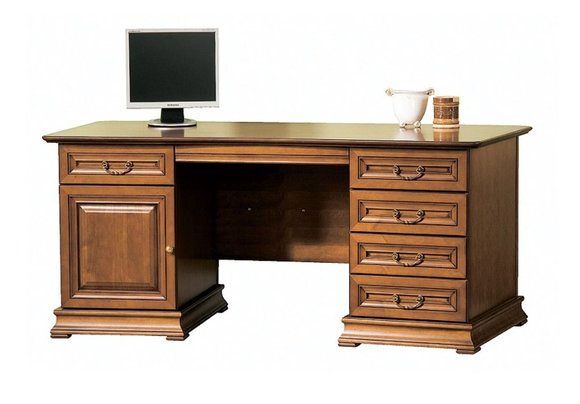 Klassisch Arbeitszimmer Schreibtisch Büromöbel Tisch Büro Schreibtische Echtholz