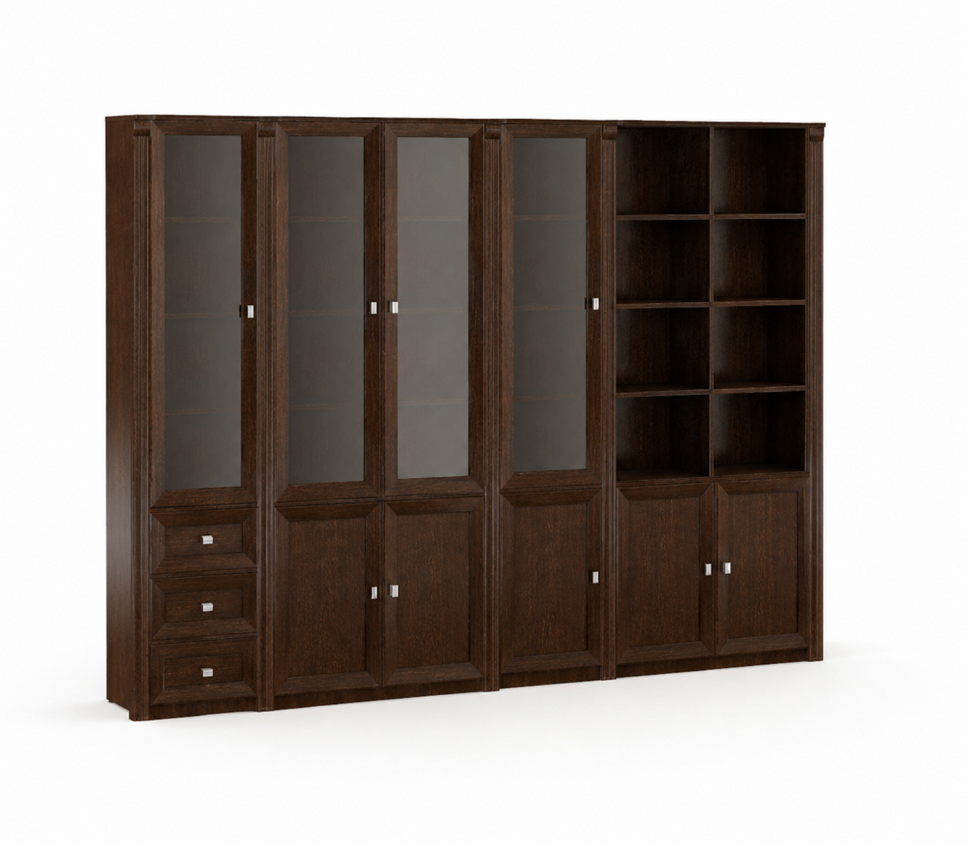 Schicker Brauner Büroschrank Massivolz Möbel Schlafzimmer Einrichtung
