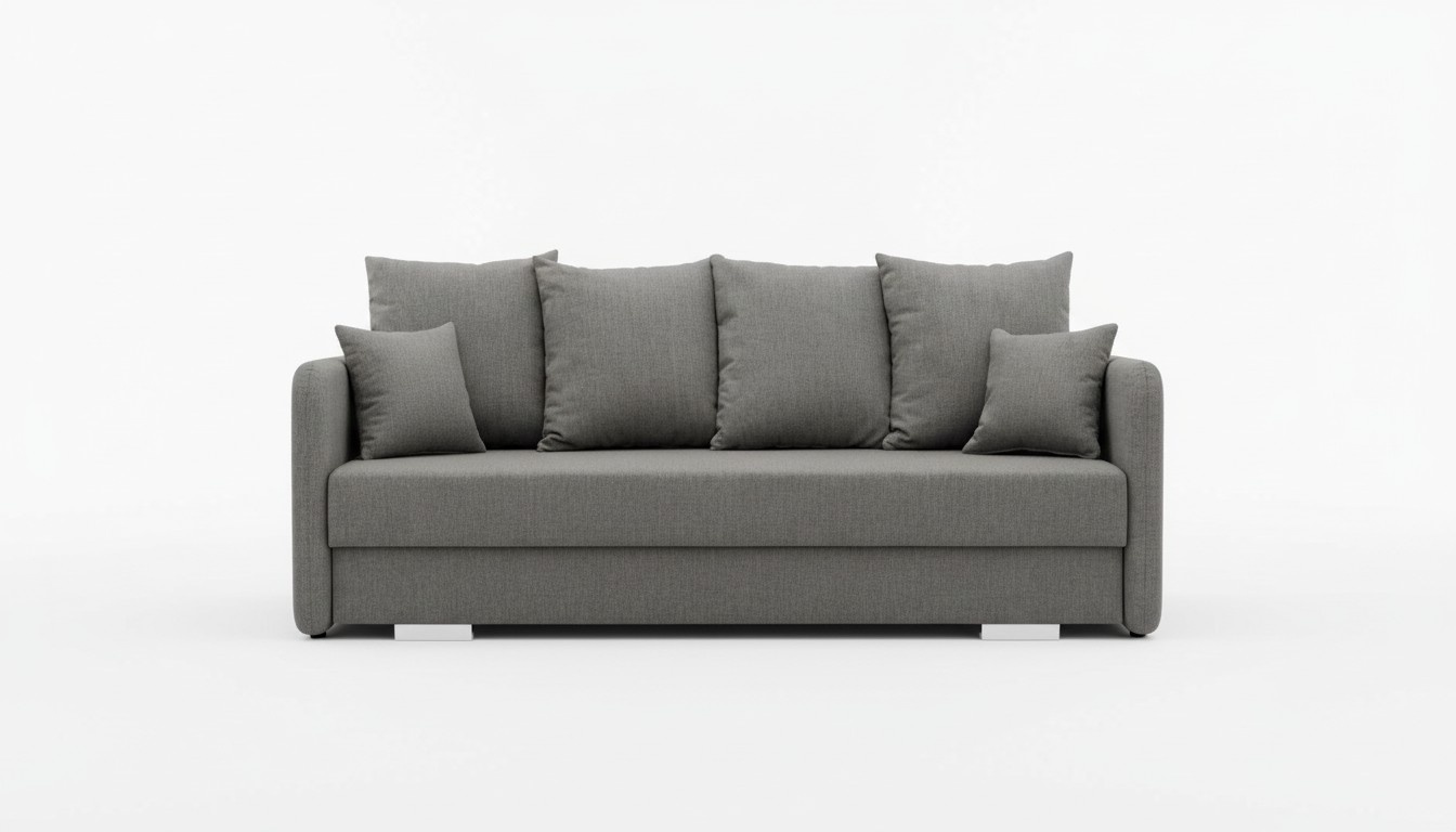 Schlafsofa Stoff 3 Sitz Sofa Couch Textil Polster Neu Garnitur Bettfunktion