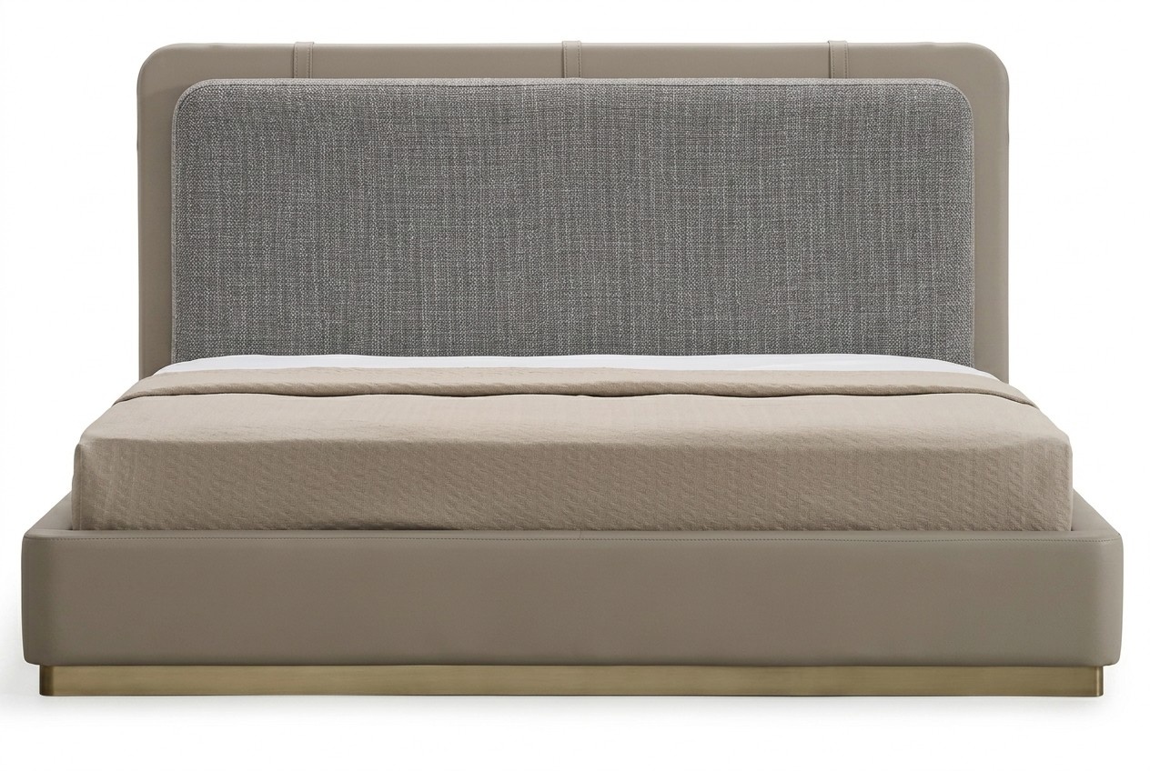 Schlafzimmer Beige Bett Holz Modern Designen 180x200 Design Betten Möbel