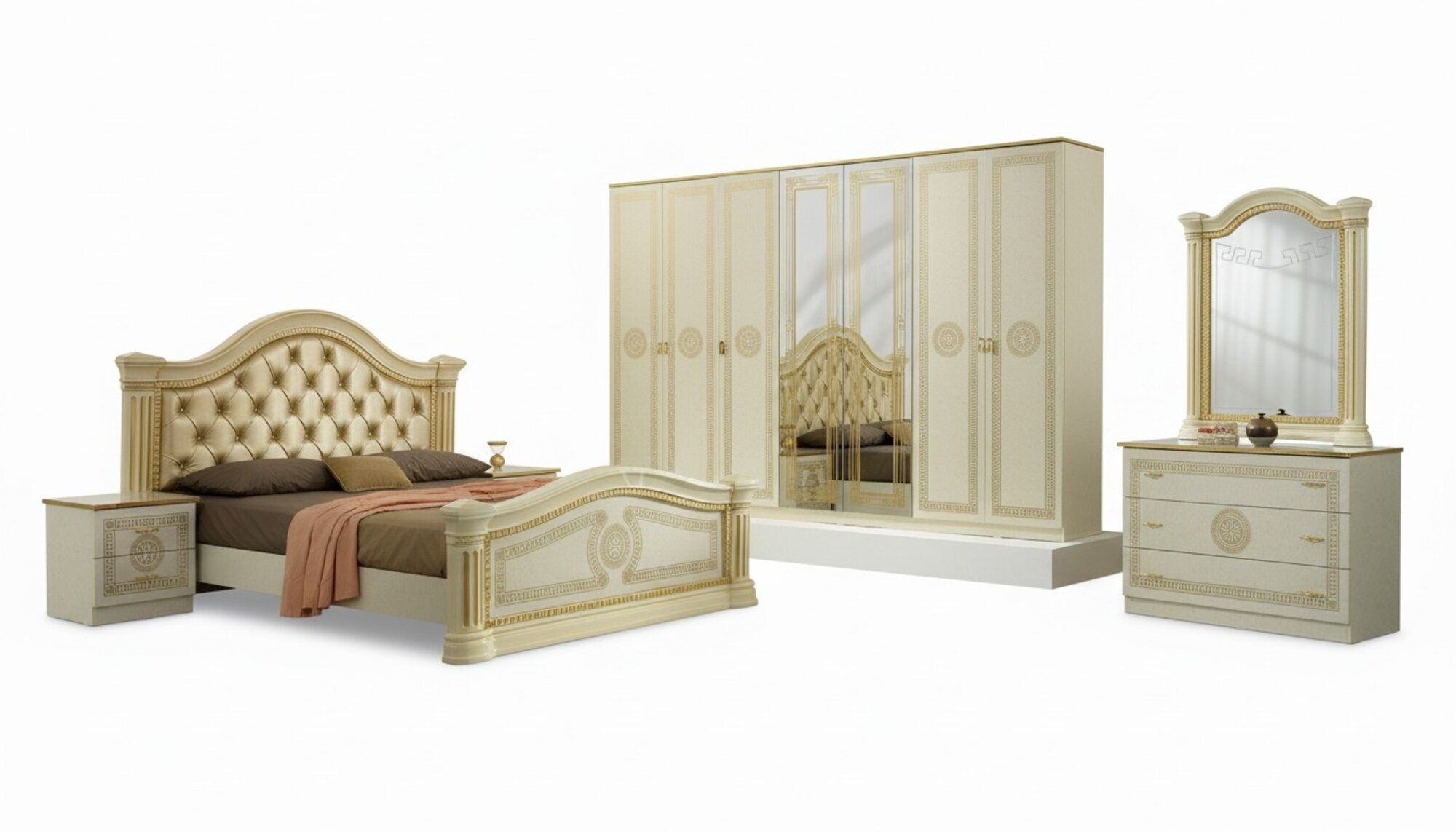 Schlafzimmer Bett Chesterfield Doppel Betten Polster Chesterfield Barock