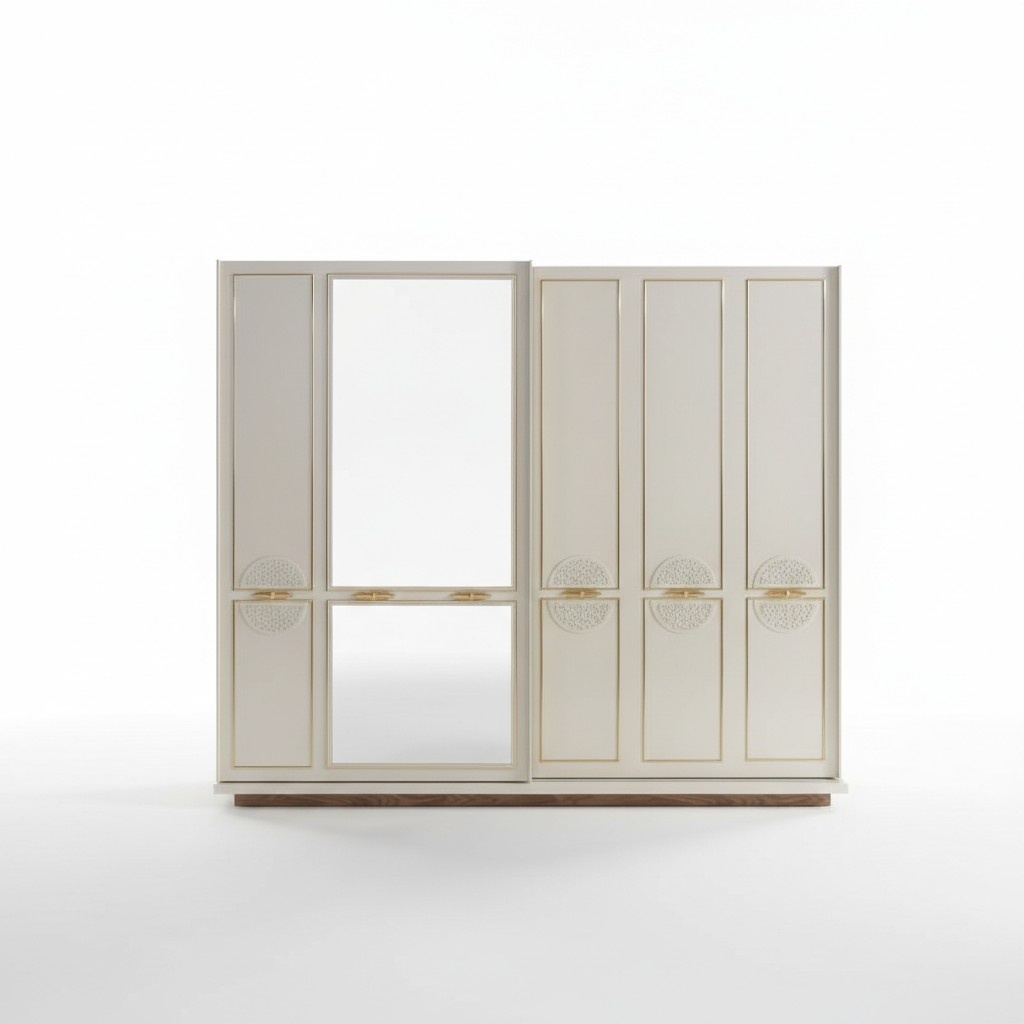 Schlafzimmer Kleiderschrank Luxus Holz Modern Design Möbel Weiß