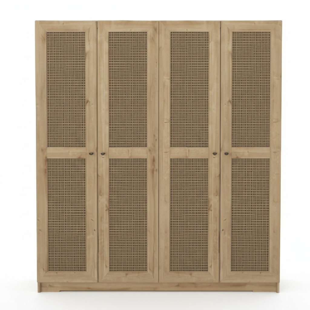 Schlafzimmer Kleiderschrank Moderne Möbel Braun Holz Luxus Design 180cm