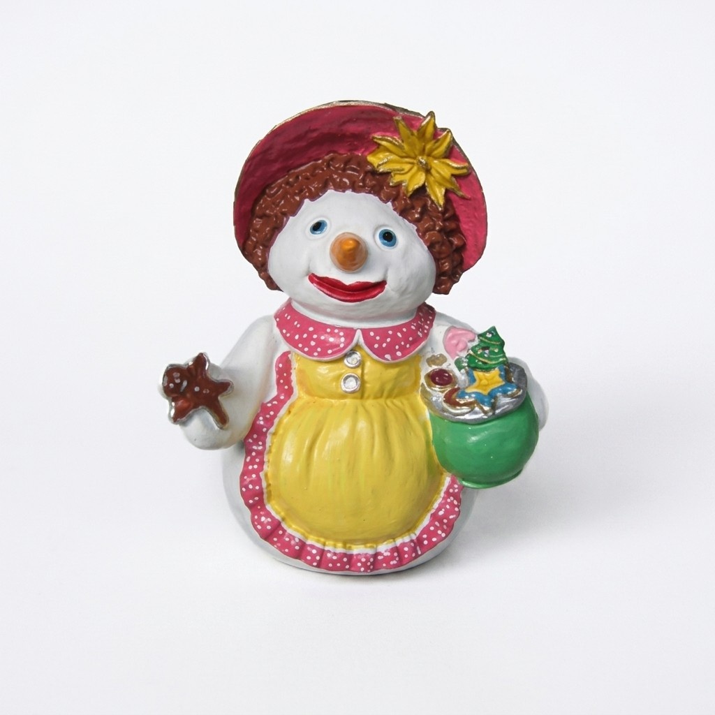 Schneemann Figur Statue Deko Figuren Deko Skulptur 32cm Winter Neu