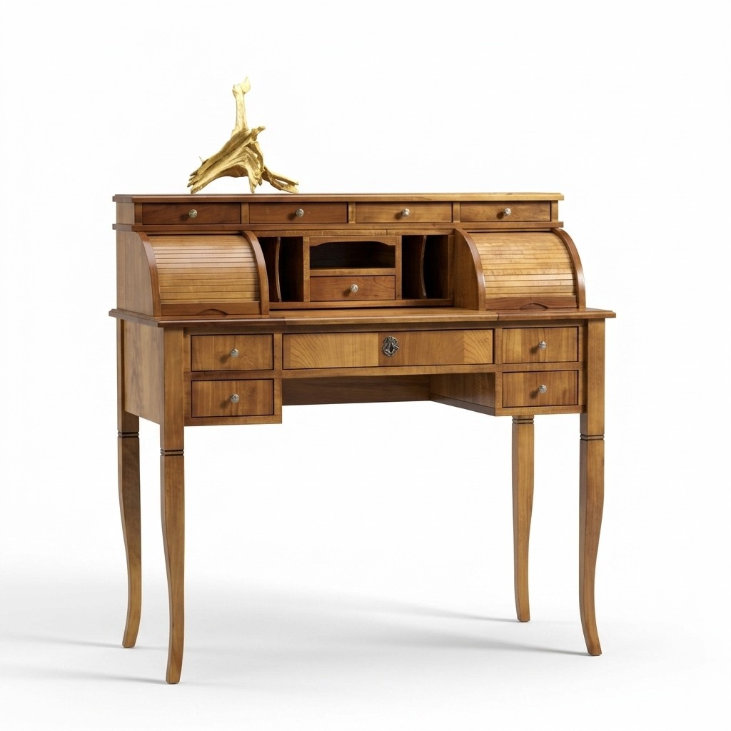 Schreibtisch Büro Tisch Edle Holz Tische Barock Rokoko Antik Stil Möbel Betten