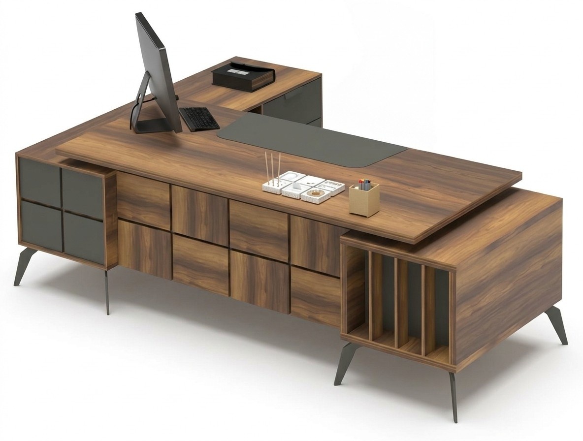 Schreibtisch Tisch Chefschreibtisch Bürotisch Executive Desk Multifunktionstisch
