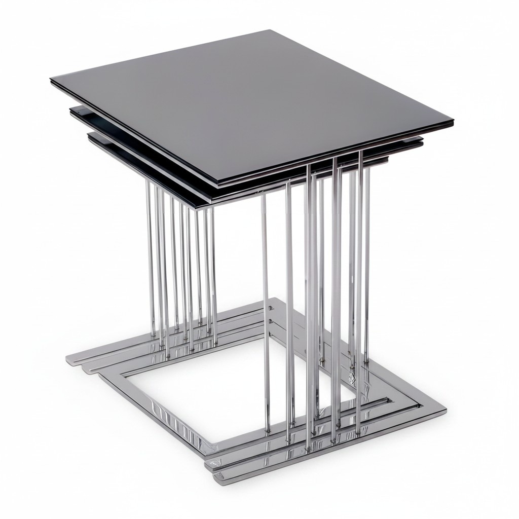 Schwarzer Beistelltisch aus Holz modern elegant