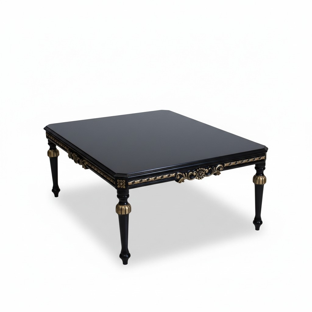 Schwarzer Couchtisch Couchtische Wohnzimmer Holz Tisch Beistelltisch Neu