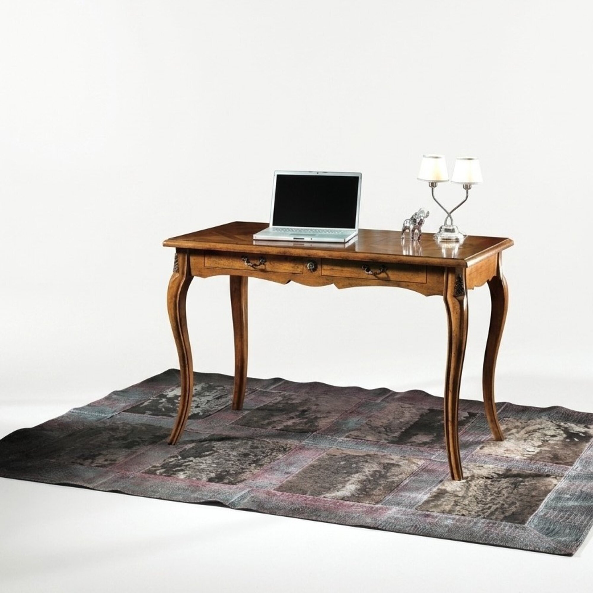 Sekretär Büro Möbel Schreibtisch Computertisch Massiv Holz Schubladen