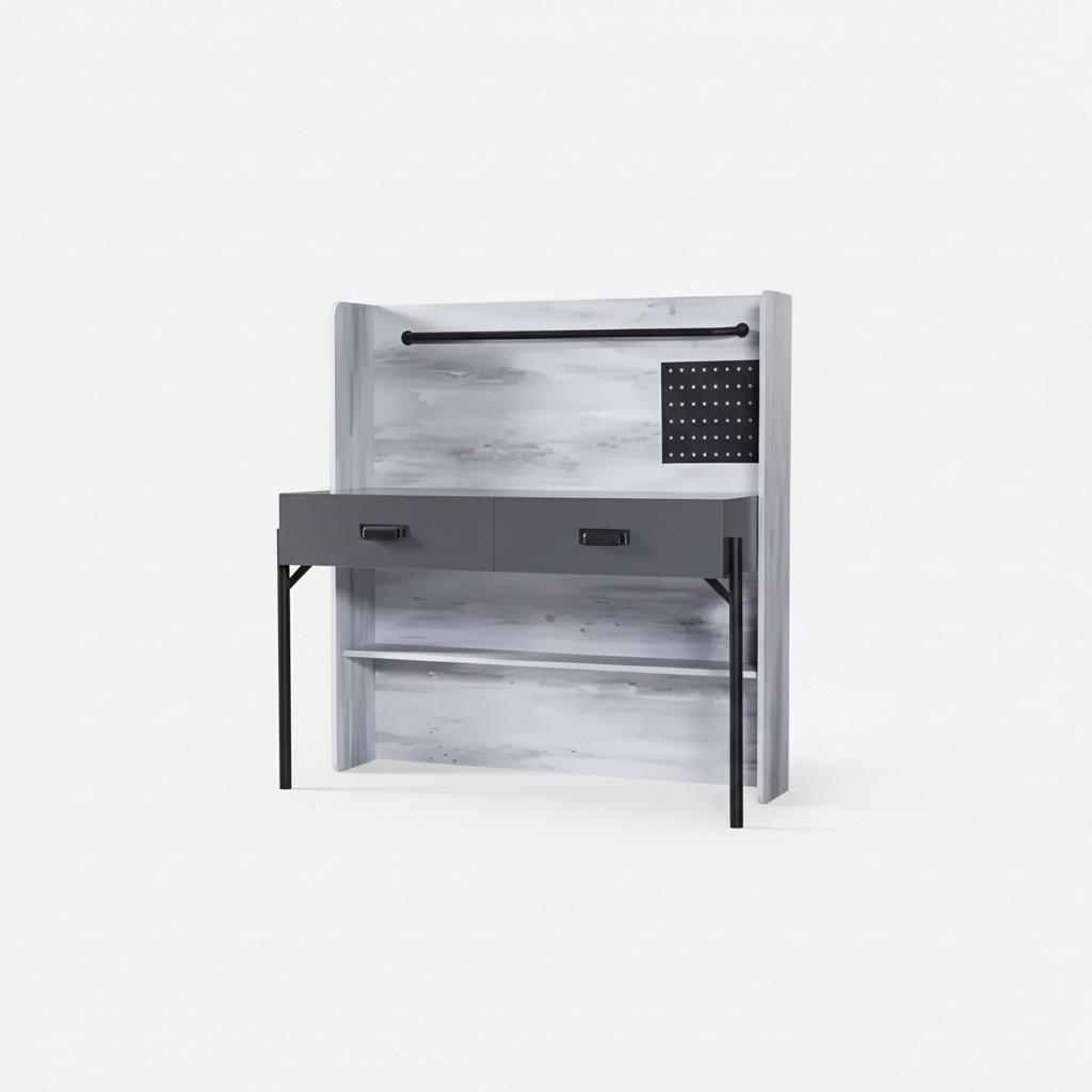 Sekretär Schreibtisch Tisch 130x60x138 Schreibtische Tische Möbel Holz Computer