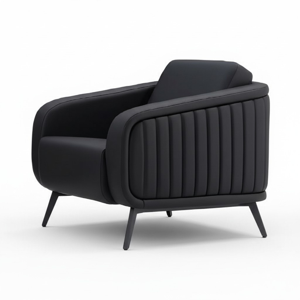 Sessel 1 Sitzer Sofa Polster Sofas Design Luxus Büromöbel Modern