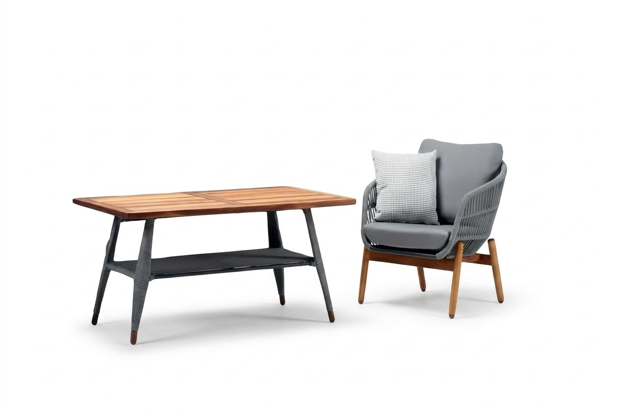 Sessel grau Luxus hohe Qualität Couchtisch Stuhl einzelne modern