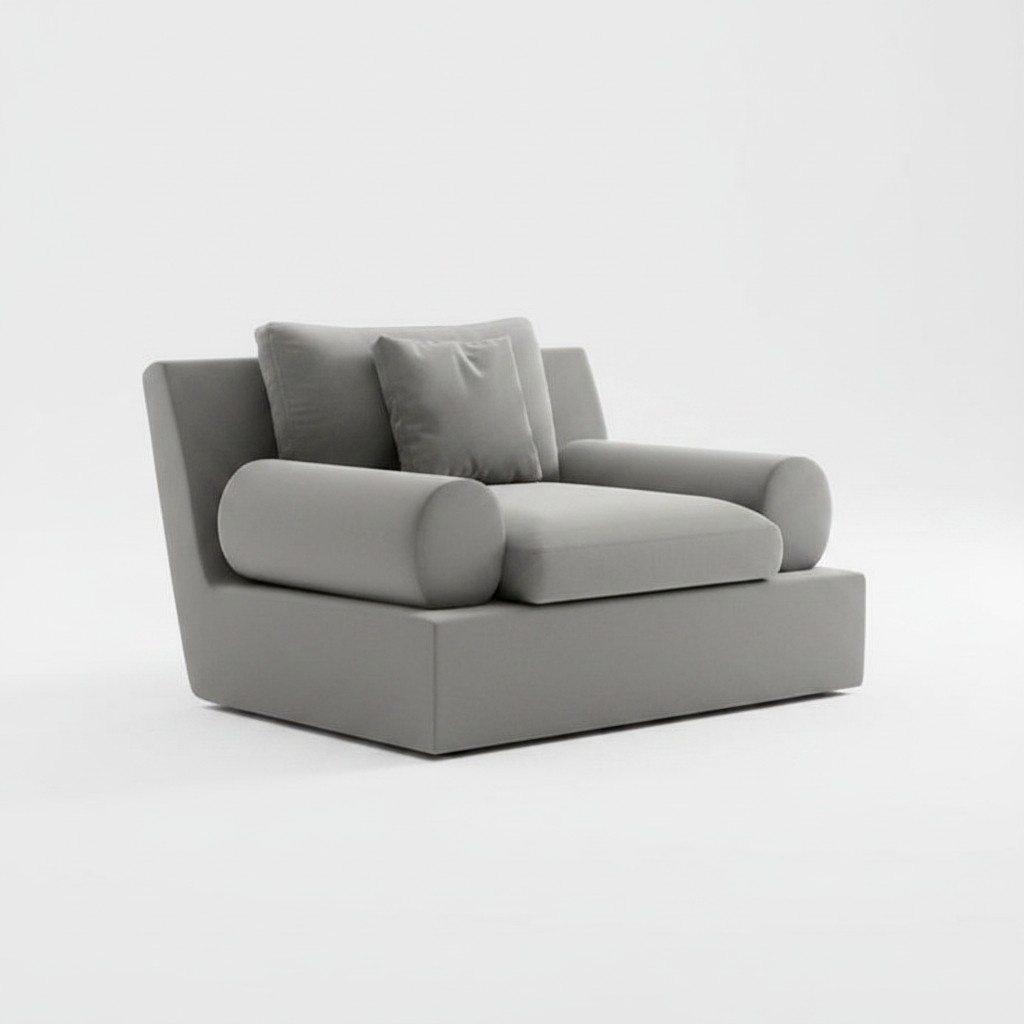 Sessel in modernem Design Ergonomie und Weichheit in einem