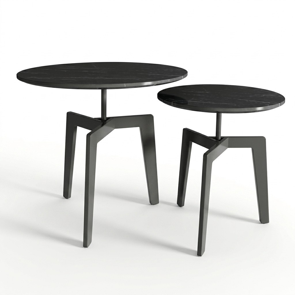 Set 2x Deko Couchtisch Kaffeetisch Beistelltisch Designer Wohnzimmertisch