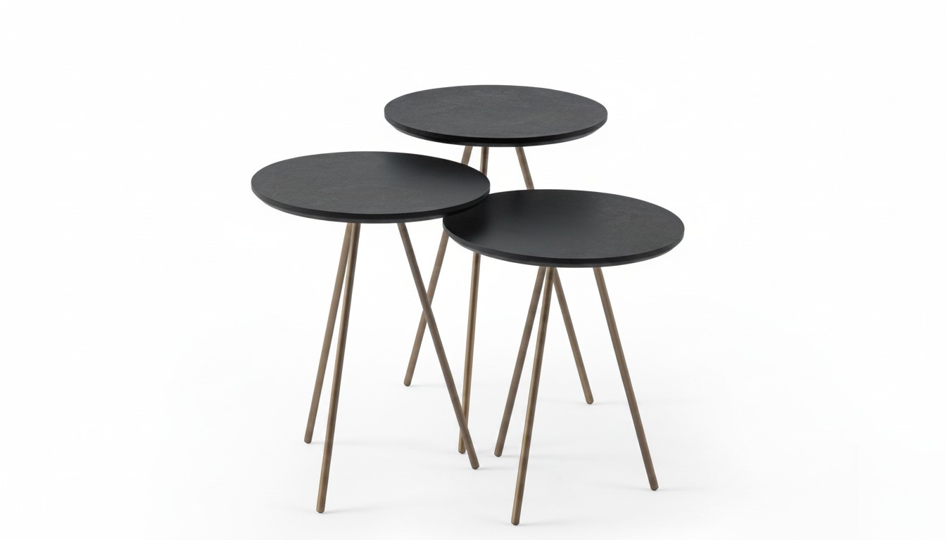 Set Wohnzimmertische 3x Beistelltische Beistellmöbel Kaffeetische Kleiner Tisch