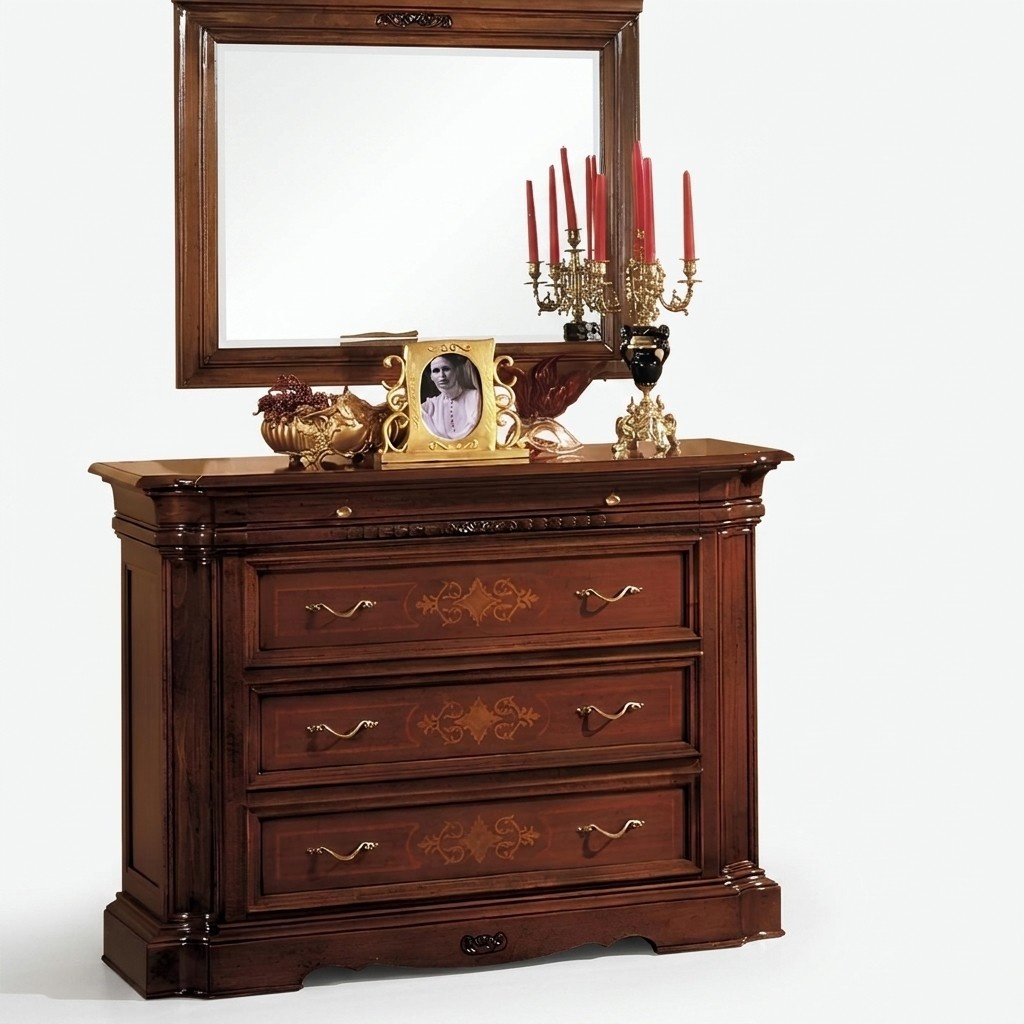 Sideboard Anrichte Kommode 4 Schubladen holz Schubladenschrank Anrichte Kommoden
