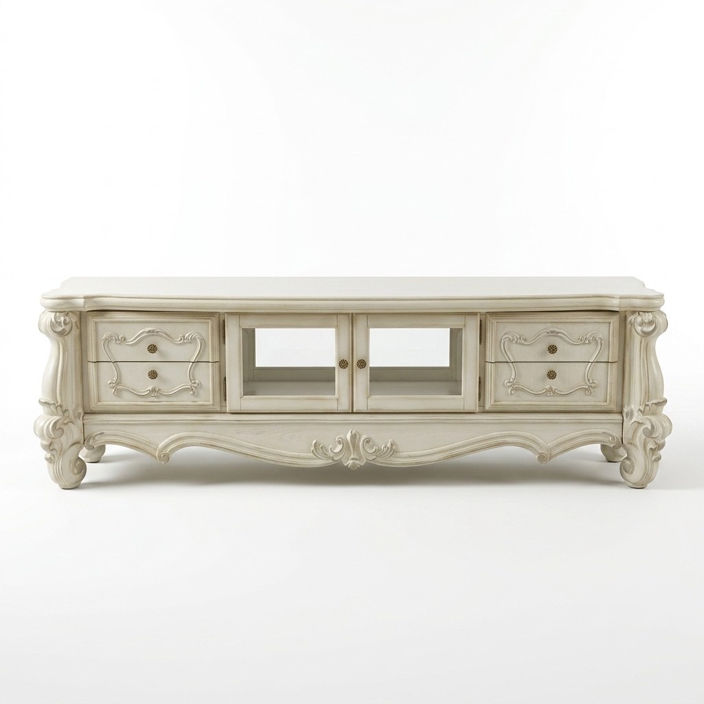 Sideboard TV Lowboard RTV Schrank Holz Tisch Wohnzimmer Deko Klassisch