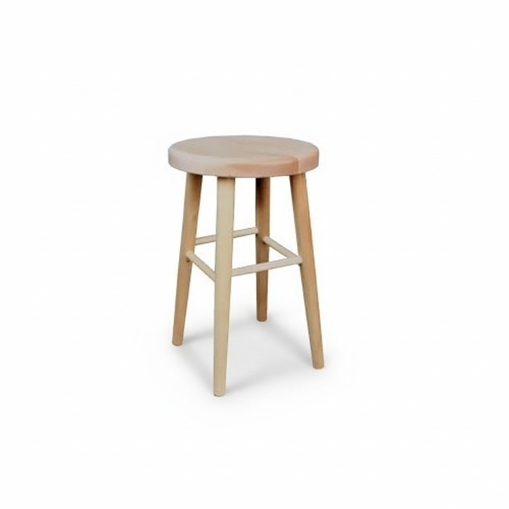 Sitzhocker Hocker hoch Holzhocker Massivholz Rund Sitzhocker Fußhocker Stühle