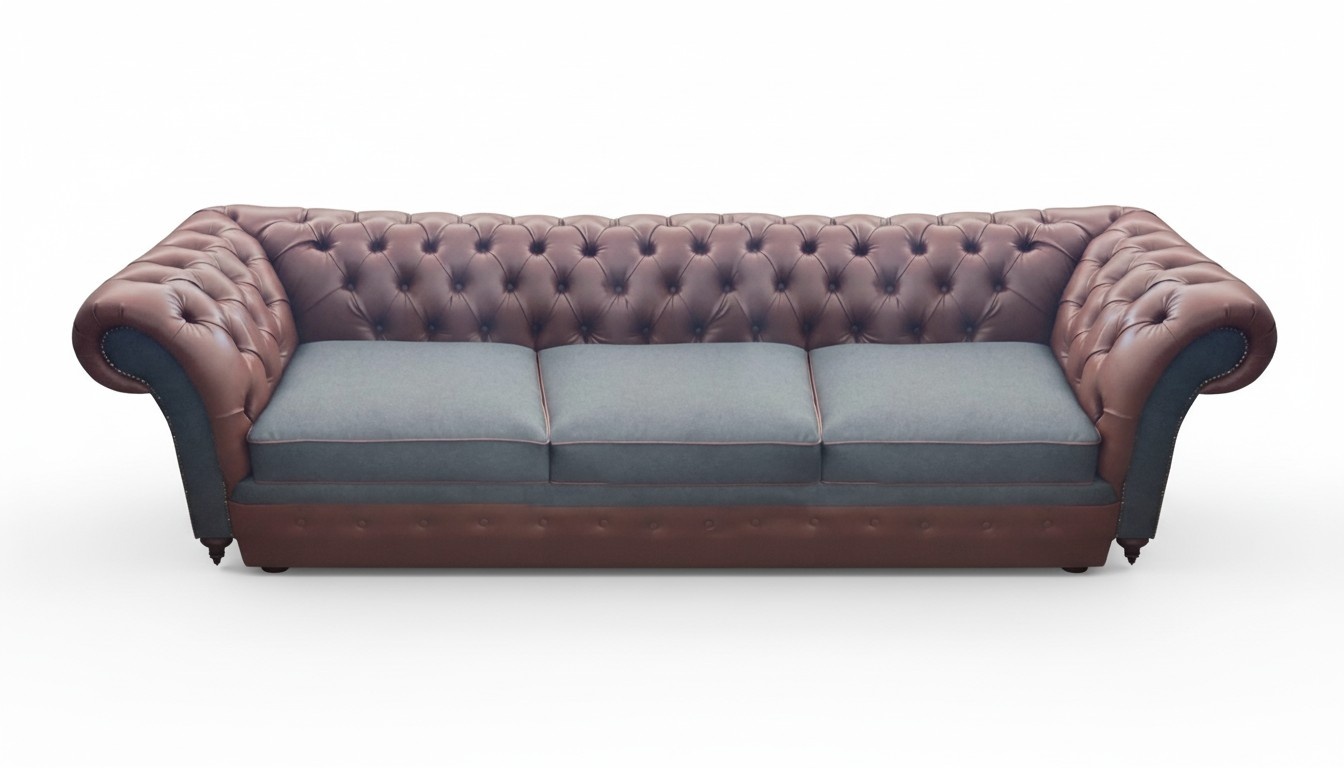 Sitzmöbel Wohnzimmer Chesterfield Leder Sofa Couch Dreisitze Einrichtung Neu