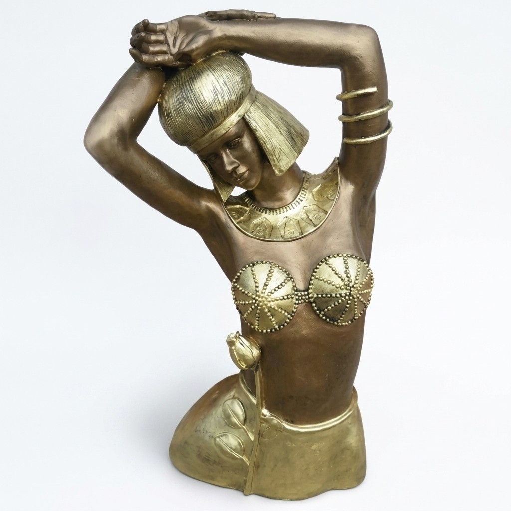 Skulptur Ägyptische Frau Tänzerin Statuen Figuren Büste Körper Ägypten
