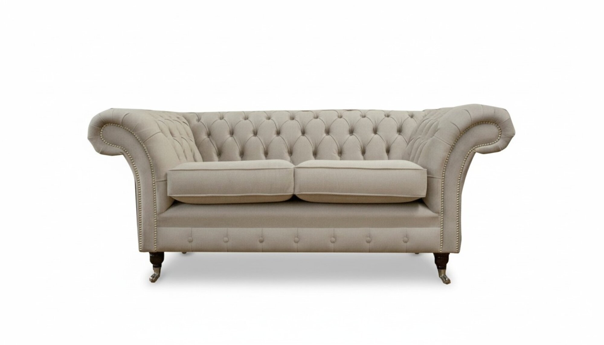 Sofa 2 Sitzer Design Sofas Polster Couchen Textil Chesterfield Sitz Zweisitzer